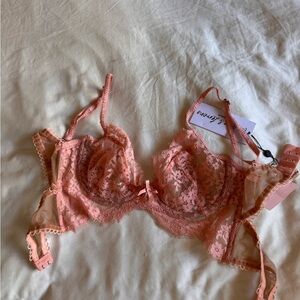 For Love And Lemons Delicate Pink Lace Bra